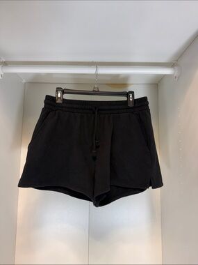 SO Black Athletic Drawstring Lounge Shorts